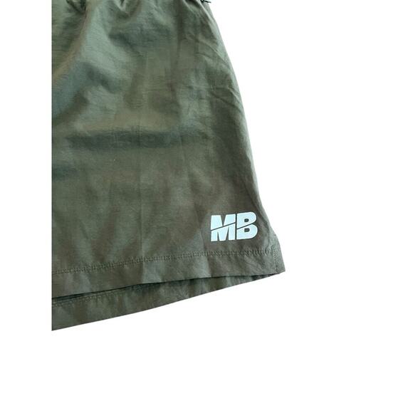 Muscle Bros Men's Green Gymwear Drawstring Front Running Shorts Size 2XL - Picture 2 of 7
